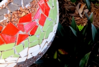 Mosaic garden vessel