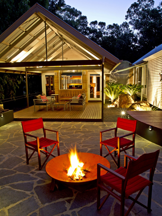 Firepit and Alfresco areas